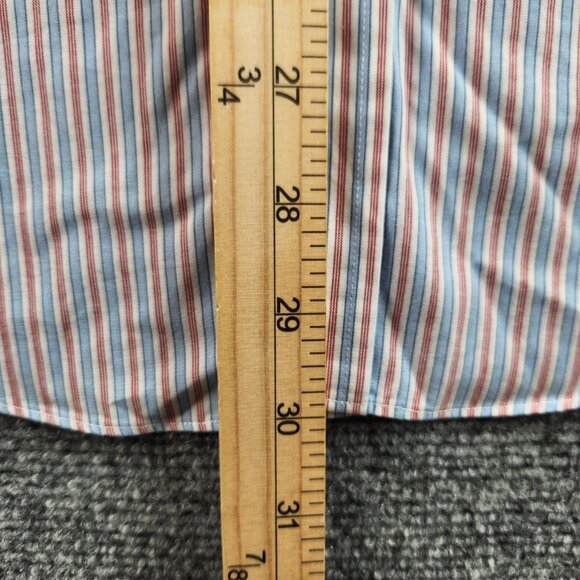 Brooks Brothers Boys XL Shirt Striped Red Blue Button Down Cotton Non Iron Teens - Picture 9 of 13